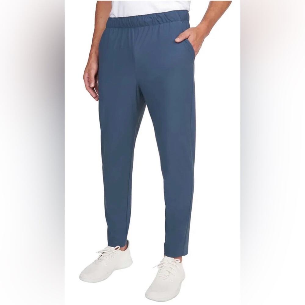 NWT Glacier Men’s Zippered Pockets Comfort Waistband Pants, Blue XXL